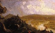 Thomas Cole Sketch for 'View from Mount Holyoke,  Northampton,Massachusetts, after a Thunderstorm oil painting picture wholesale